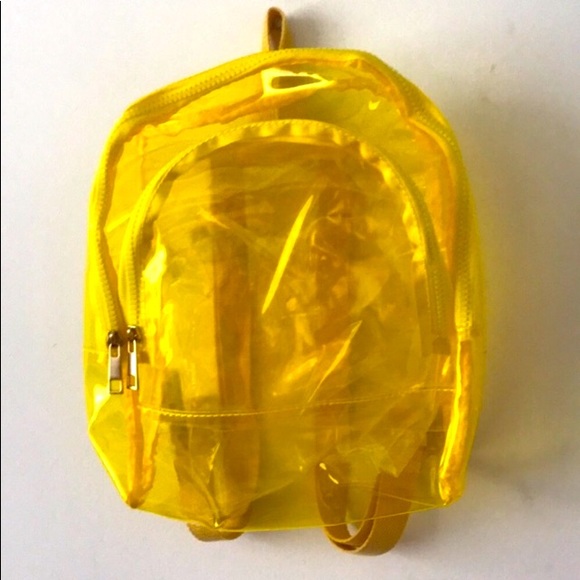 LF Yellow Neon Transparent Backpack - Picture 2 of 8
